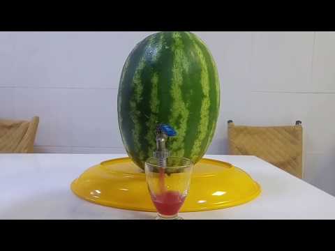 karpuza çeşme taktım şahane oldu mutlaka sizde deneyin