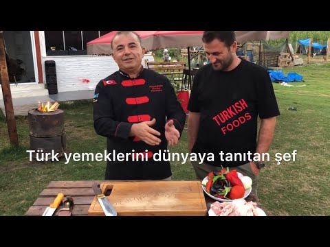 Türk yemeklerini Dünyaya sevdiren şef doğal ortamda yemek