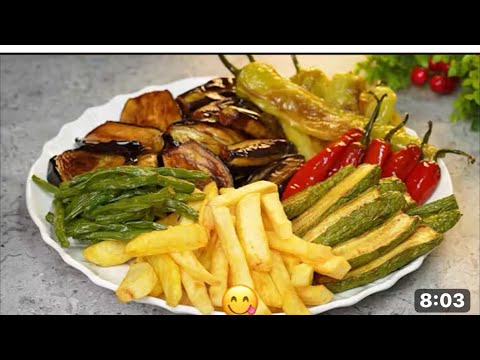 YAĞSIZ KARIŞIK KIZARTMAYI BU ŞEKİLDE YAPIN YAĞ DERDİ YOK