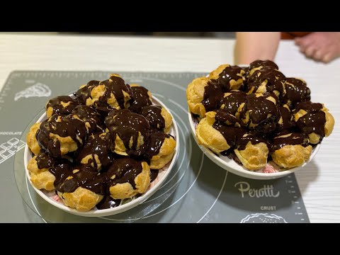 Gerçek lezzet gerçek profiterol Her zaman tam tutan pastane