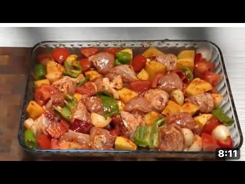 Evde Çok Pratik Ve Lezzetli Tavuk kebabı Tarifi Tadına