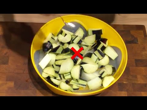 Patlıcanı asla tuzlu suya koymayın daha acı olur Şeker