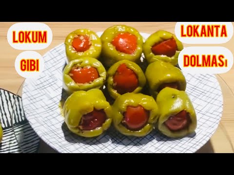 ZEYTİNYAĞLI BİBER DOLMA TARİFİ