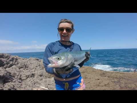 SHE CATCHES THIS MEGAFISH
