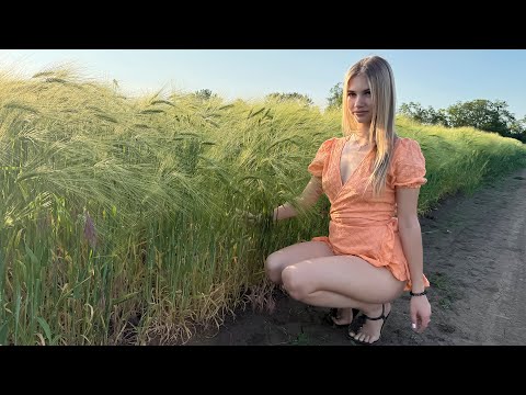 Sunlit Stroll Summer Fields with Liza