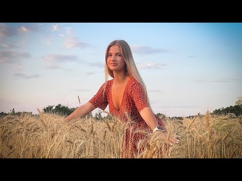 Walking With Liza around Summer Field