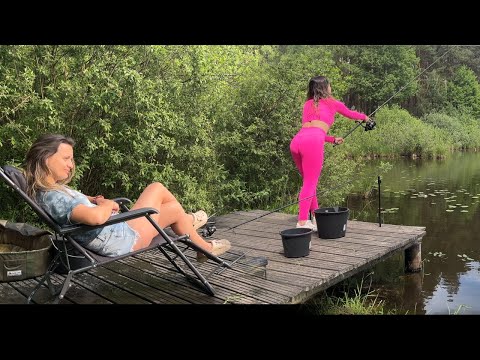 Carp Fishing in Heavy Rain Solo Сamping Relaxing Sounds of
