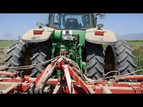 220 Beygir Traktörle Gübreli Çapa Uygulaması John Deere 7930