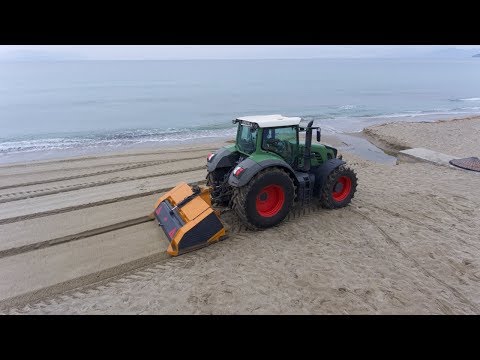 Plaj Temizliği Taş Kırma Fendt 936 Vario