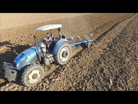 Gerçek köylü kızı bu işte New Holland TD 100 D