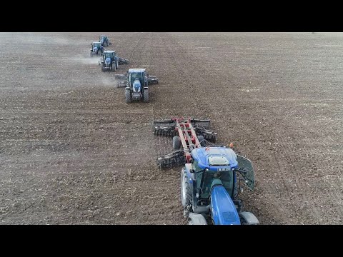 8 NEW HOLLAND T7040 MISIR YERİ TOPRAK İŞLEME
