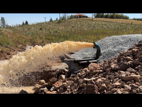 POMPASIZ SAATTE 1100 TON SU ÇIKIYOR