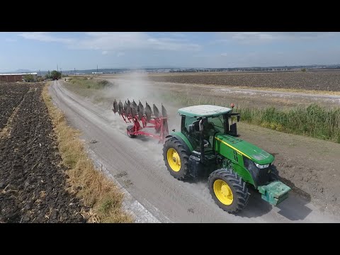Tek Parça 1100 Dönüm Tarlanın Sürümü Massey Ferguson John