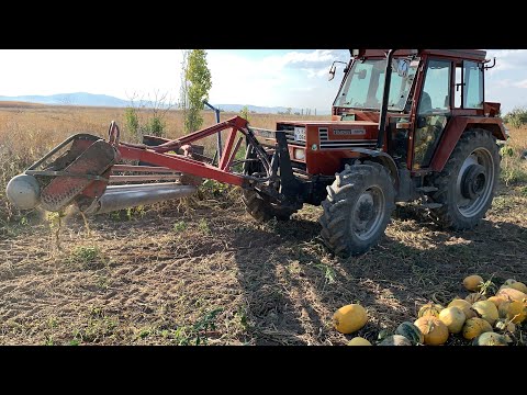 KENDİ KABAK KIRMA MAKİNESİNİ YAPAN KONYALI ÇİFTÇİ
