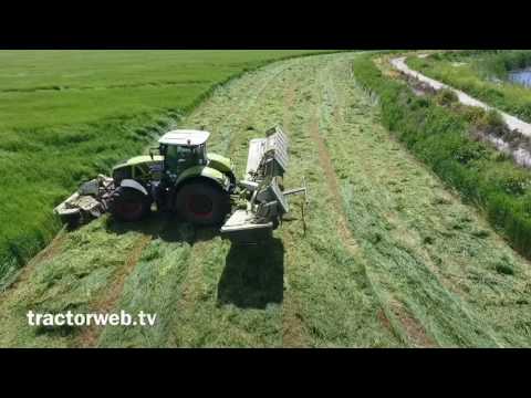Arpa otu biçimi Claas 930 axion