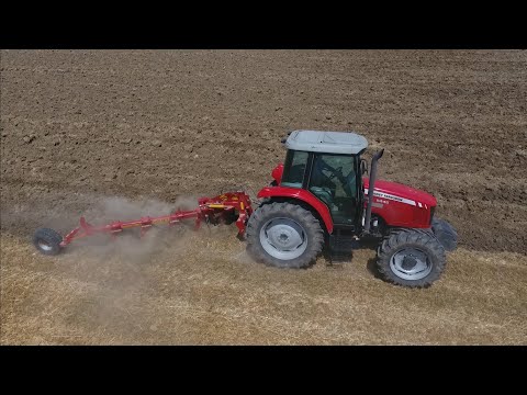 Çok sert zeminde inanılmaz performans Massey Ferguson 5445