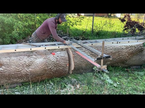 Two logs in one cut Turning a Tree into Perfect Boards
