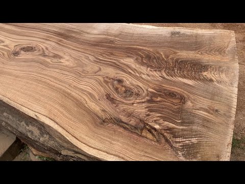 Sawed an old oak log into slabs and there is such beauty