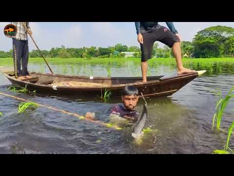 New Fishing Style With Boat Amazing Village Bamboo Tools