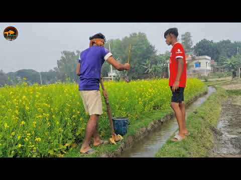 Amazing Real Fishing Method In Water Drain Fish Trap With