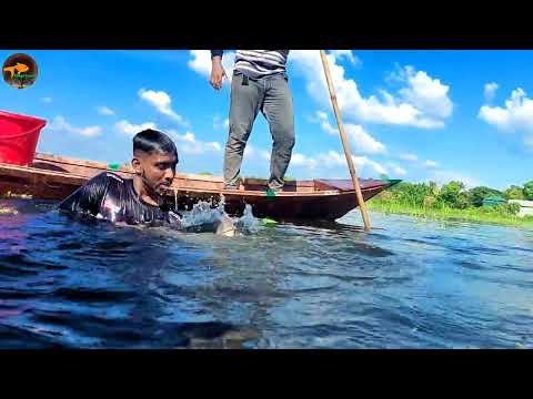 Village Unique Boat Fishing Method In Flood Water Best