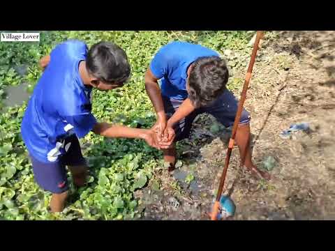Unbelievable Fishing Technique Amazing 2 Boy Catch Lot Of