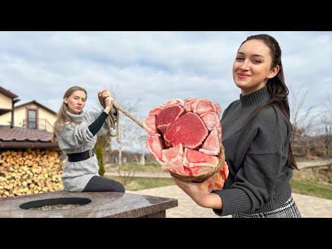 Baked Bone Marrow with Inexpressibly Tender Beef Meat From