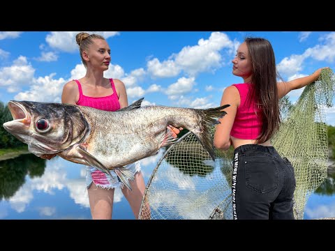 EXCLUSIVE A Huge Carp Baked In The Oven Under A Layer Of