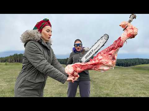 Cooking a Fragrant Soup From a Large Beef Bone The most