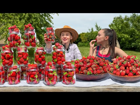 Strawberries in an Edible and Sweet Glass Summer mood