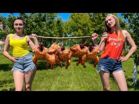 Tender Smoked Chicken Handmade Smoker by Talented Ladies