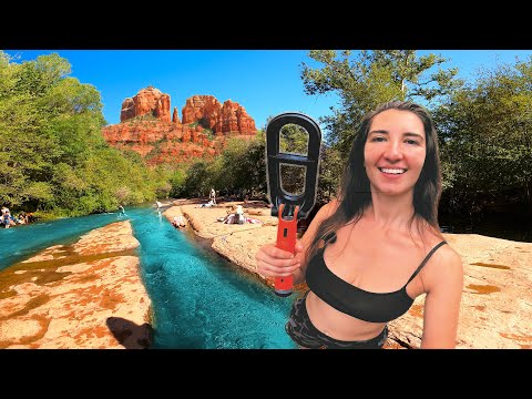 Metal Detecting a Popular Arizona Beach Awesome Finds