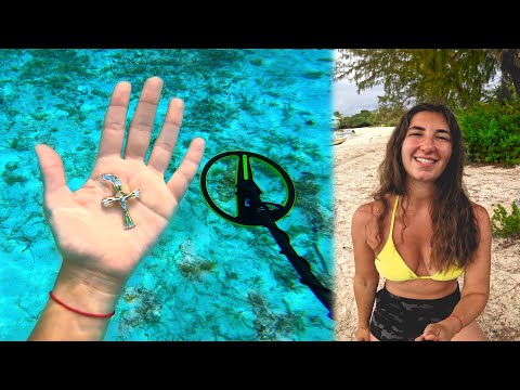 Metal Detecting Crystal Clear Water Bahamas