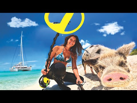 Metal Detecting Pig Beach Bahamas Awesome Finds