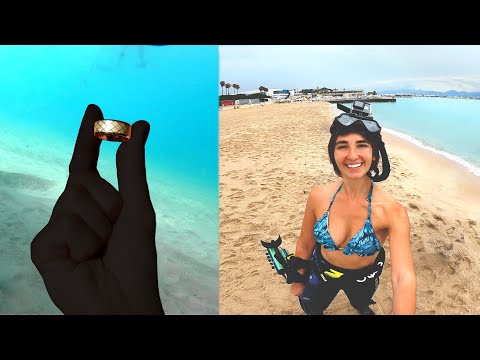 Big GOLD Find Metal Detecting under swim platform