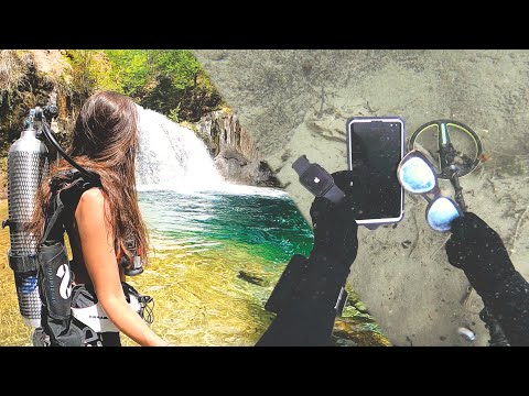 Metal Detecting A Waterfall FULL of treasure Crazy Finds