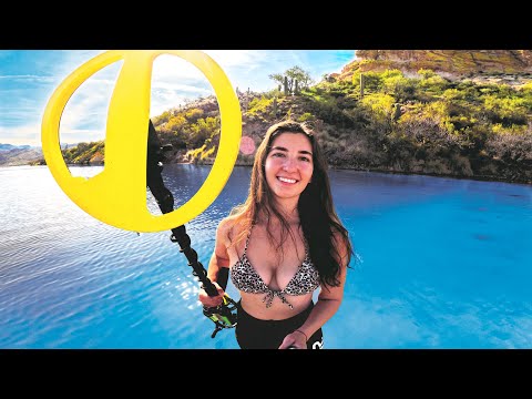 Metal Detecting a Desert Lake wild horses