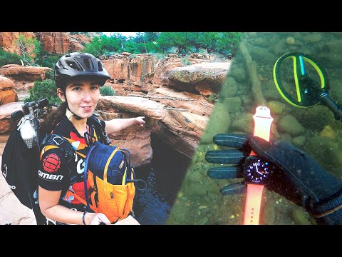 Metal Detecting a Popular Cliff Jumping Spot awesome finds
