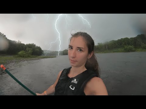 We almost DIED Stuck on a Raft during a LIGHTNING STORM