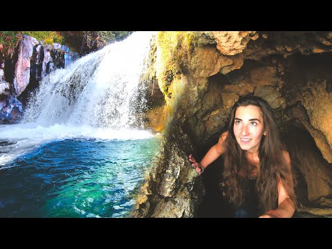 Metal Detecting under a Hidden Waterfall amazing finds