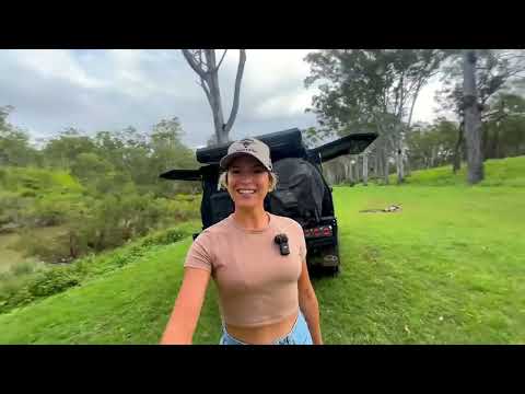 SOLO CAMPING ON A STATION THERMAL HOT SPRINGS WATERFALLS