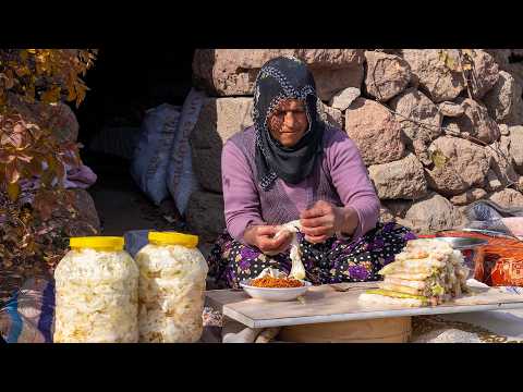 Dağda Bir Lahanadan Sarma ve Turşu Yaptım