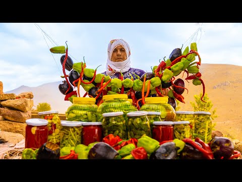 Yaylada Kış Hazırlığı Turşu Kurmak ve Kurutmalık Sebzeler