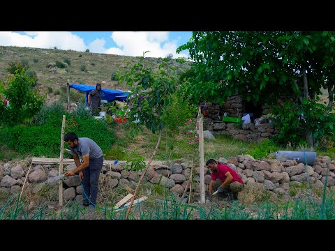 Taş Evde Huzurlu Bir Gün Taze Ekmek Börek ve Yayla Bostanı