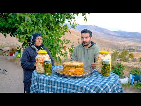 Yaylada Lahana Sarması ve Turşu Yapmak Dağda Yaşam