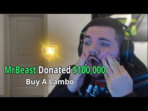 Donating 100 000 To A Random Fortnite Streamer