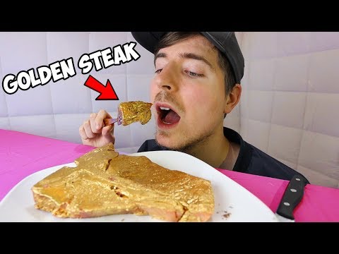 Eating A 10 000 Golden Steak 24k Gold
