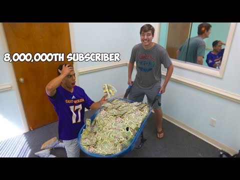 Surprising My 8 000 000th Subscriber With 8 000 000