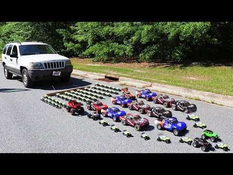 How Many Toy Cars Does It Take To Pull A Real Car