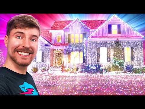 I Put 1 000 000 000 Christmas Lights On A House World Record